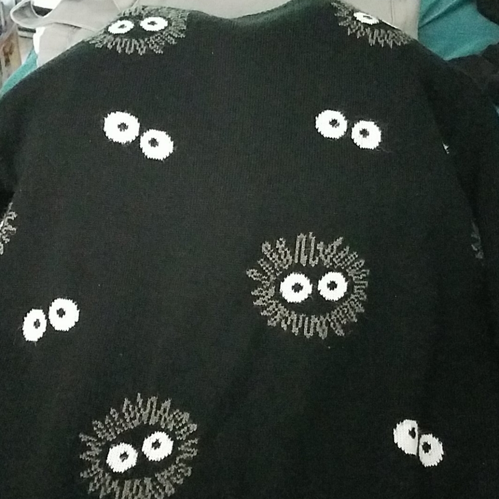 Totoro soot sprite sweater